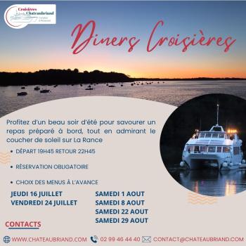 Croisières Chateaubriand Saint Malo Dinard